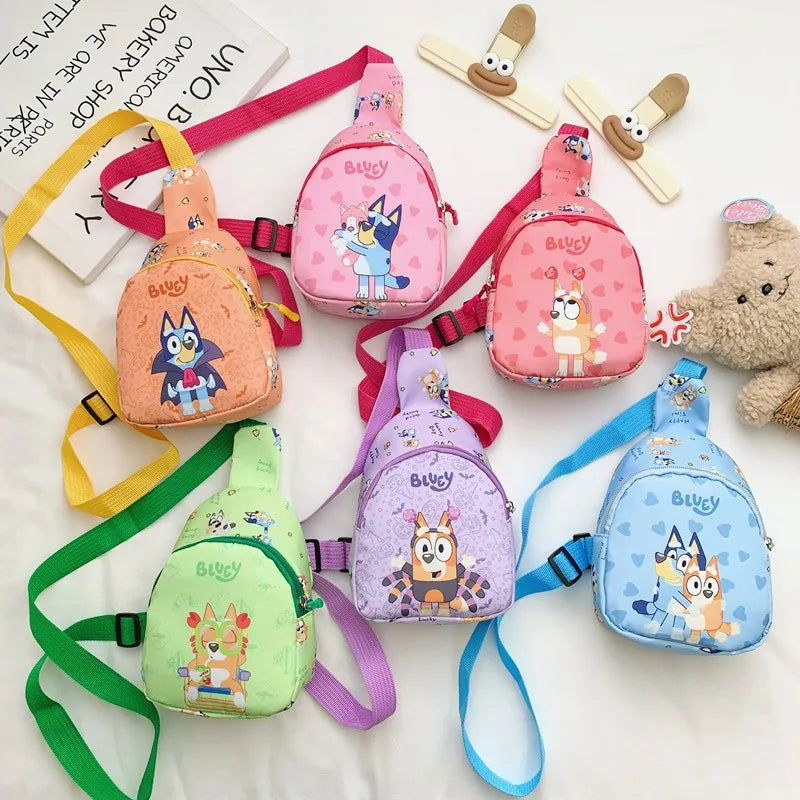 Bluey Kids Mini Crossbody Bag – Lightweight Cartoon Shoulder Bag