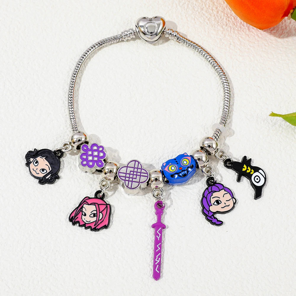 K-Pop Demon Hunters Charm Bracelet – 19.5cm Wristband
