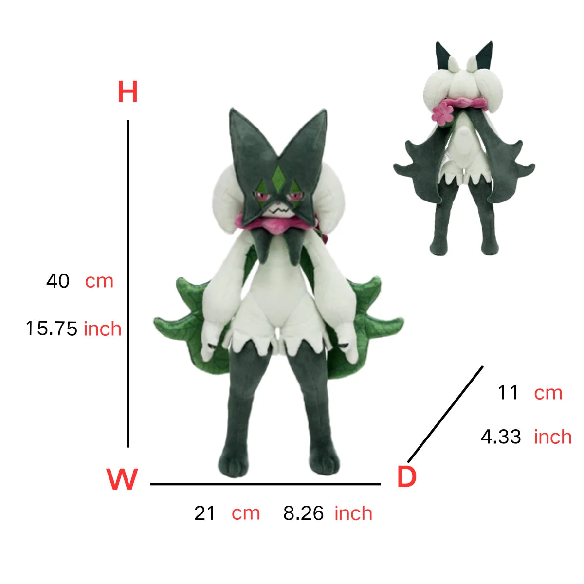 Pokémon Plush Toy Set – Meowscarada, Floragato & Sprigatito