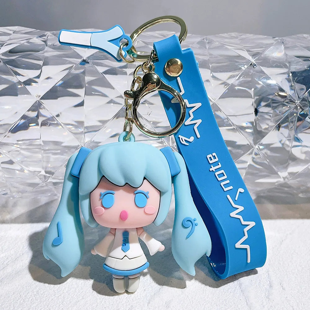 Hatsune Miku Keychain with Charm Strap