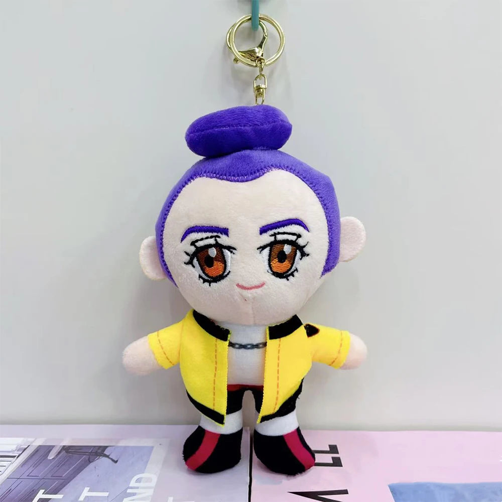 K-POP Demon Hunters Plush Keychain Set – 10–15cm Mini Plush Figures