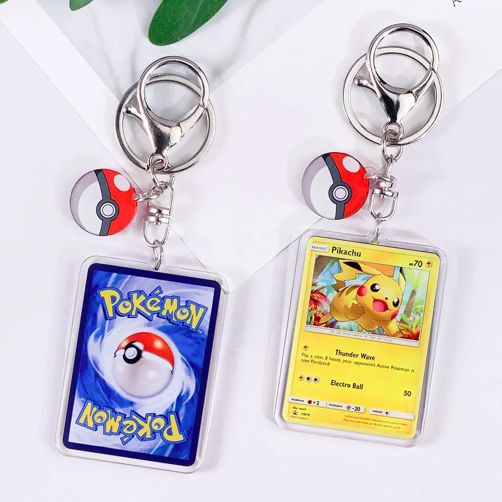 Mini Pokémon Card Keychain