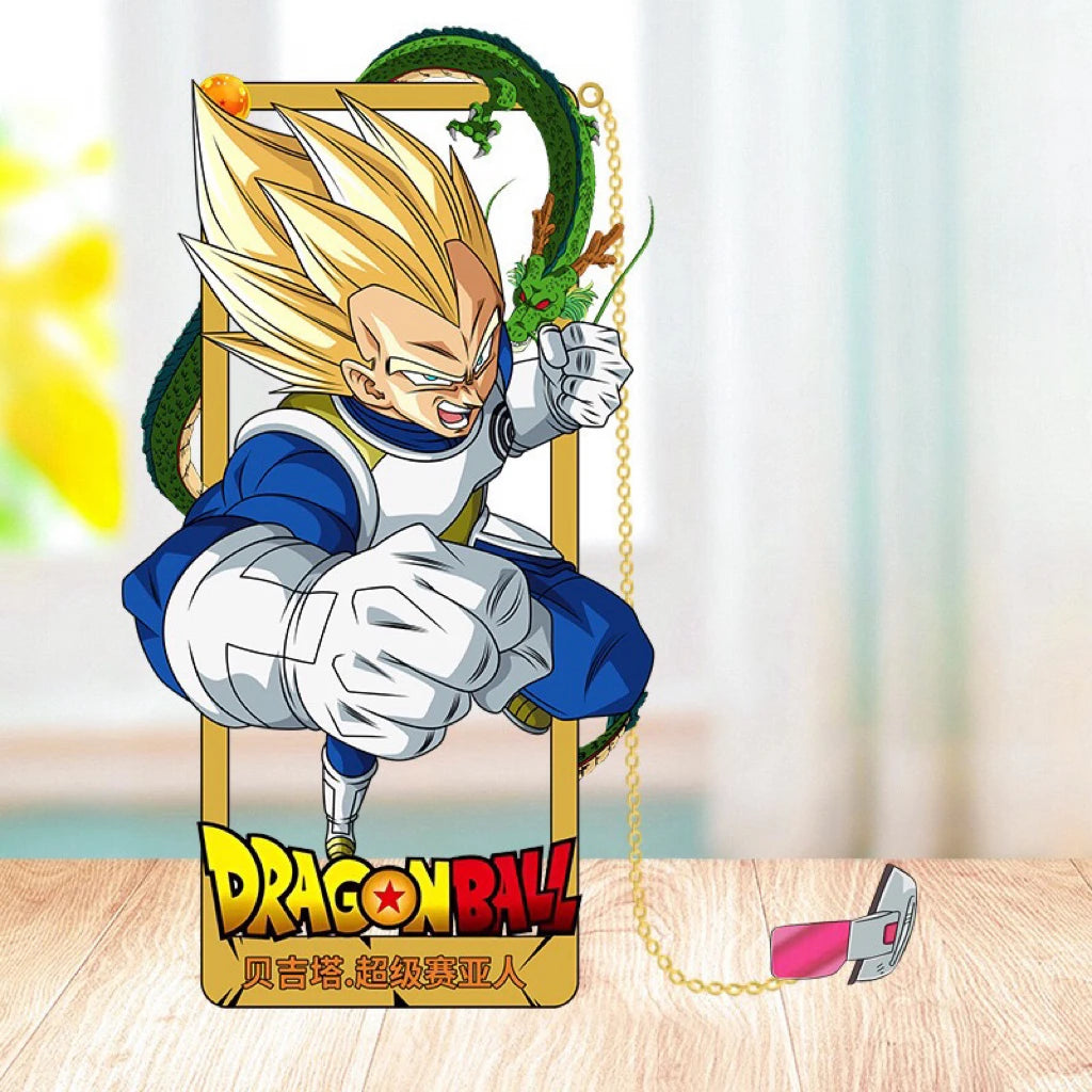 Dragon Ball Z 3D Metal Bookmarks – Anime Character Collection