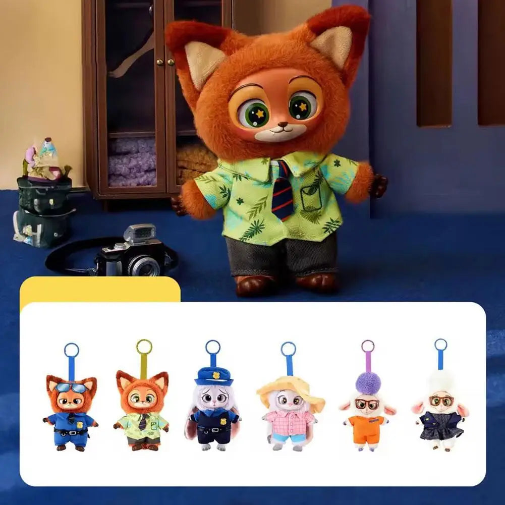 Zootopia Plush Character Keychains – Mini Plush Bag Charms