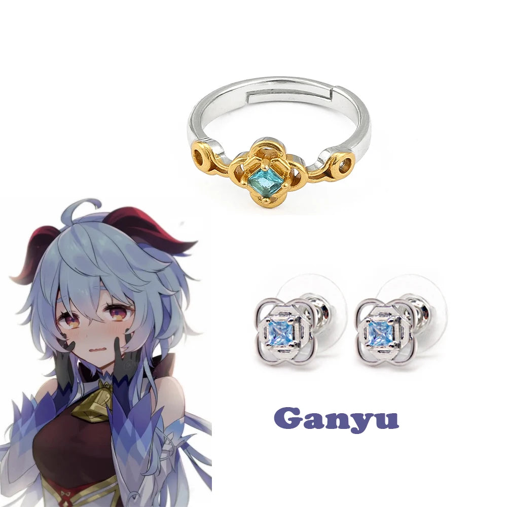 Genshin Impact Character Rings – Anime Jewelry Collection