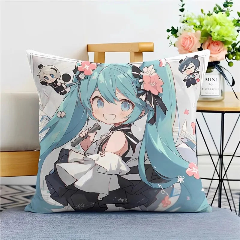 Hatsune Miku Anime Throw Pillow Covers