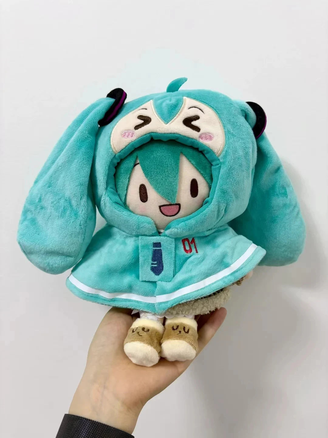 Vocaloid Hatsune Miku 20cm Cotton Doll Outfit Hoodie Set