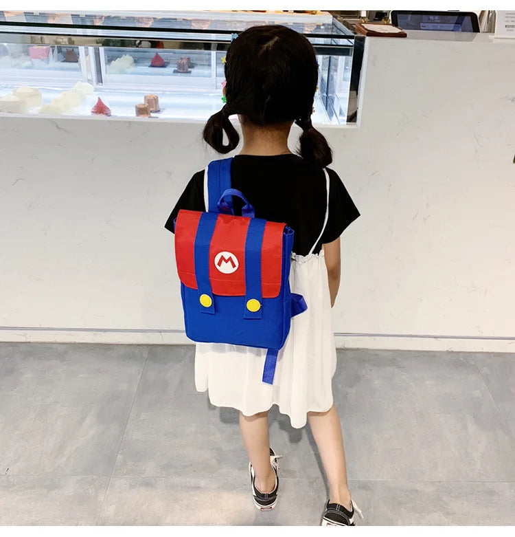 Super Mario & Luigi Kids Backpack – Cartoon Duo Design