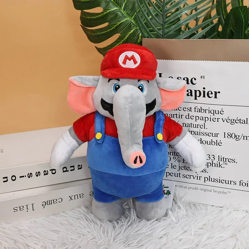 Super Mario & Luigi Elephant Plush Toys – 27cm Soft Collectible Figures