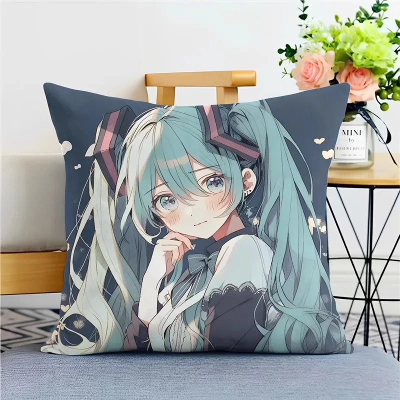 Hatsune Miku Anime Throw Pillow Covers