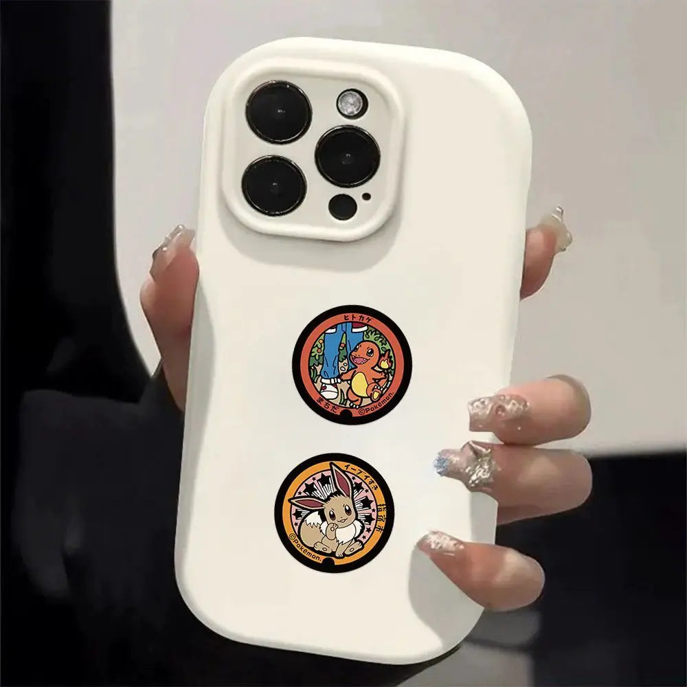 Pokémon Round Sticker Roll – 500pcs Waterproof PVC Stickers