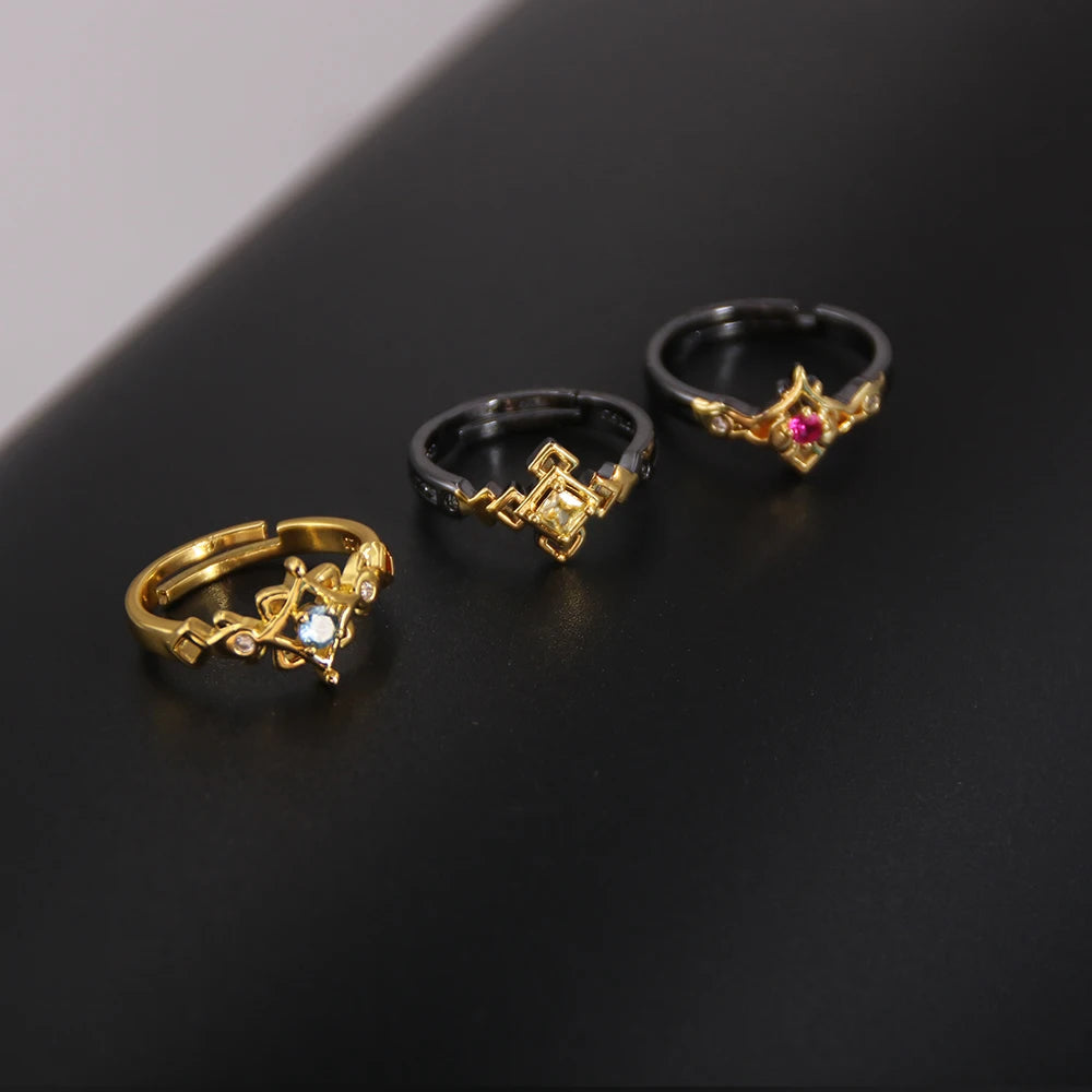 Genshin Impact Character Rings – Anime Jewelry Collection