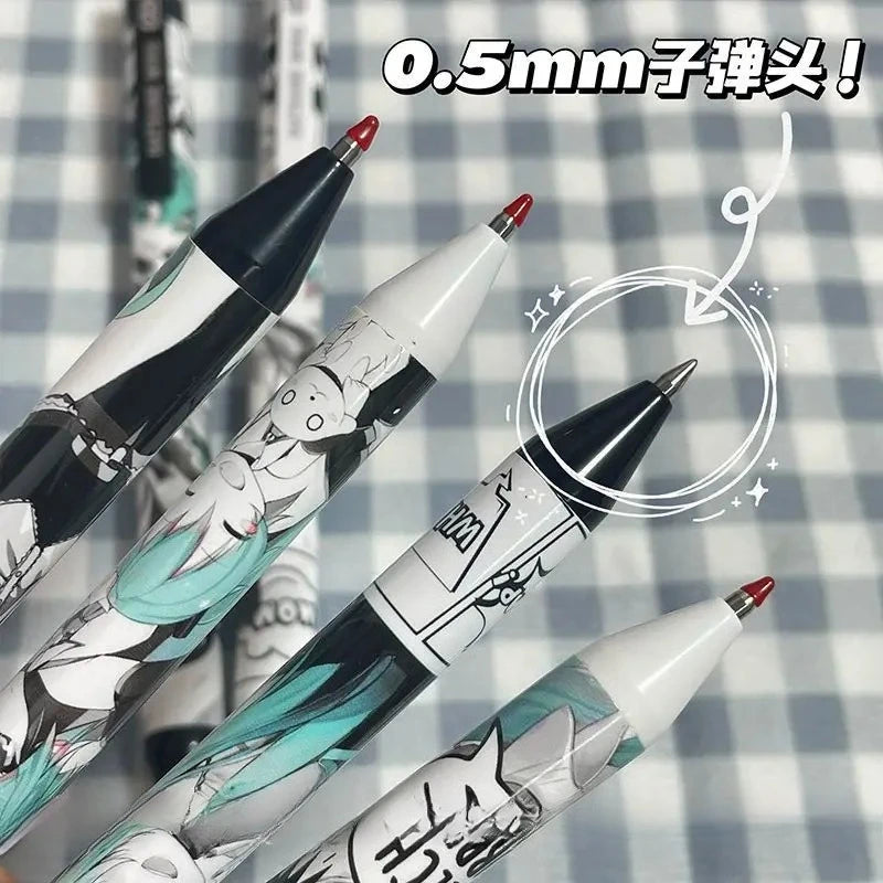 Hatsune Miku 6-Piece Black Gel Pen Set
