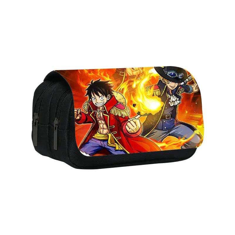 One Piece Zipper Pencil Case – Anime Stationery Bag