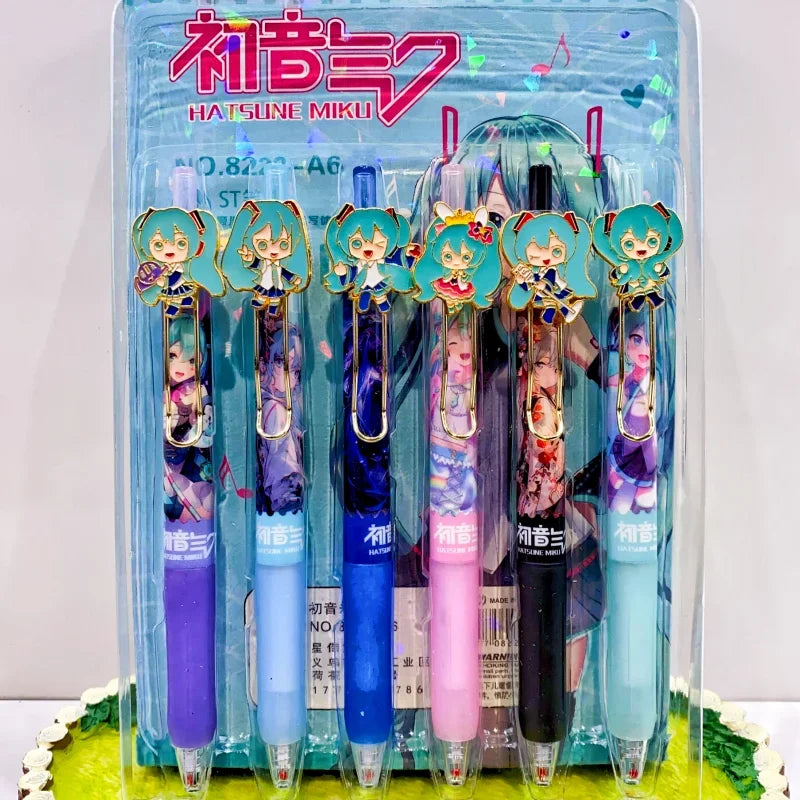 Hatsune Miku Gel Pen Set (6 pens)