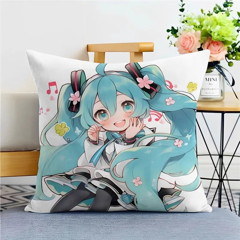 Hatsune Miku Anime Throw Pillow Covers