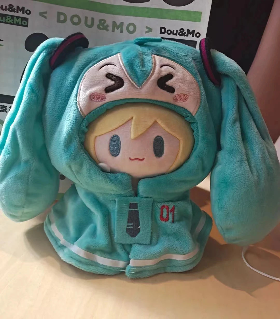 Vocaloid Hatsune Miku 20cm Cotton Doll Outfit Hoodie Set