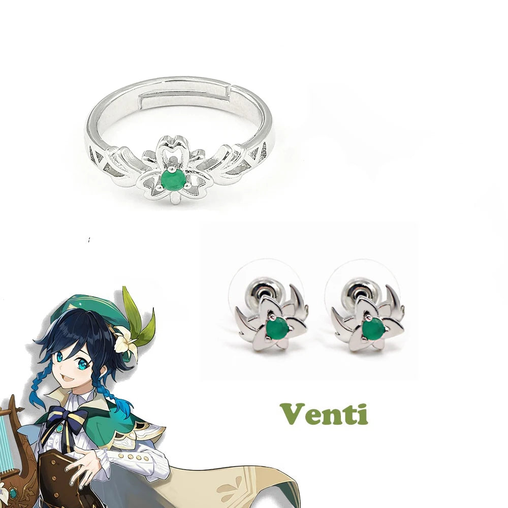 Genshin Impact Character Rings – Anime Jewelry Collection