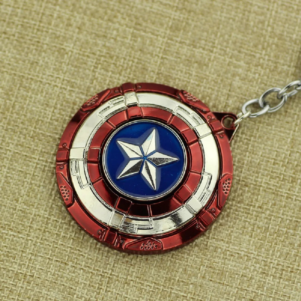 Captain America Shield Metal Keychain – Premium Zinc Alloy (52mm)