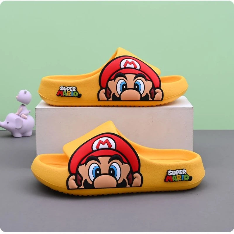 Super Mario Kids Slide Sandals – Soft, Non-Slip, All-Season Slippers