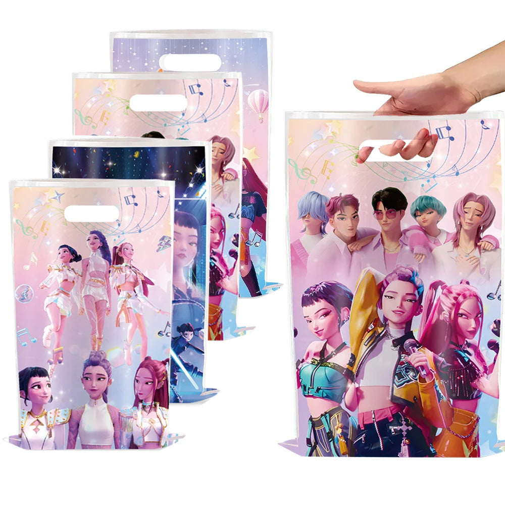 K-Pop Demon Hunters Party Bags – 10 Pack Latex Bags