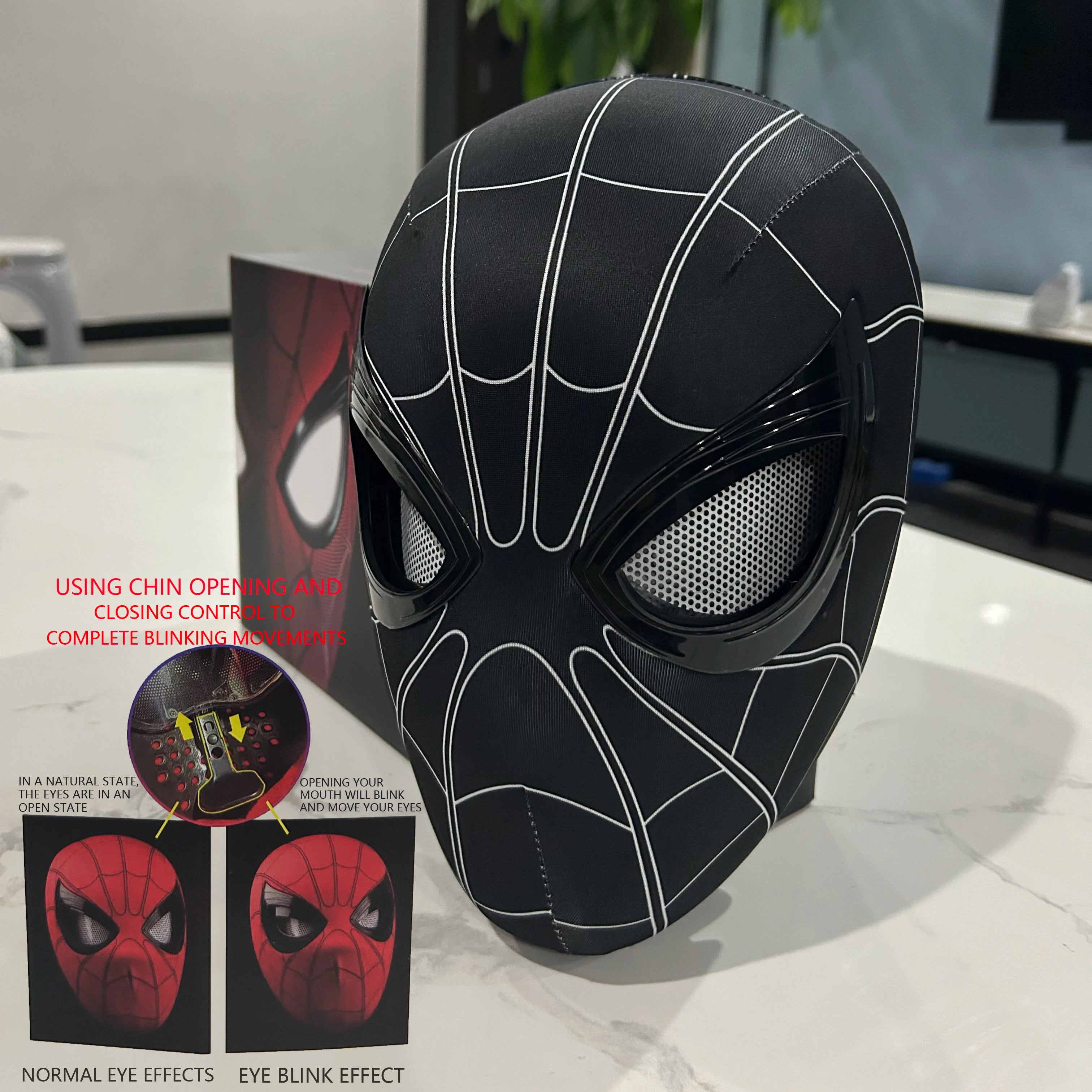 Miles Morales Spider-Verse Blinking Eye Mask