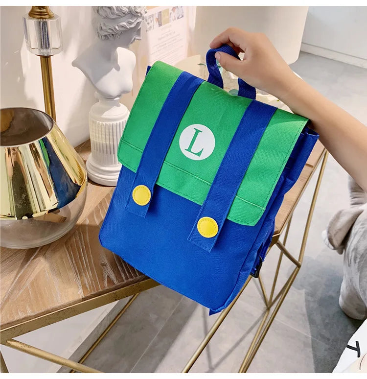 Super Mario & Luigi Kids Backpack – Cartoon Duo Design