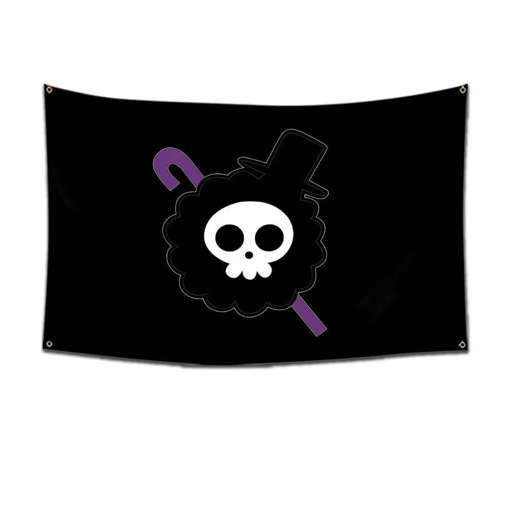 One Piece Pirate Flag Tapestry – 60x90cm Anime Wall Banner (Multiple Variants)