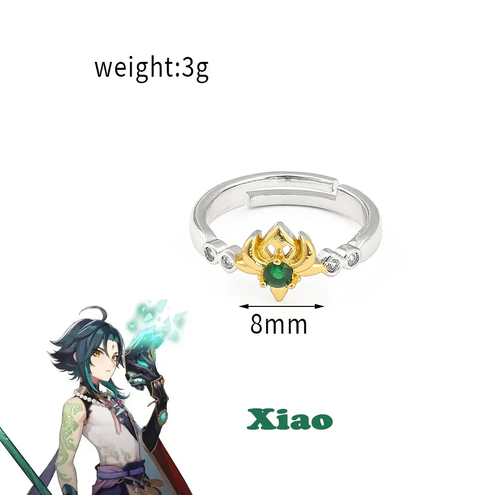 Genshin Impact Character Rings – Anime Jewelry Collection