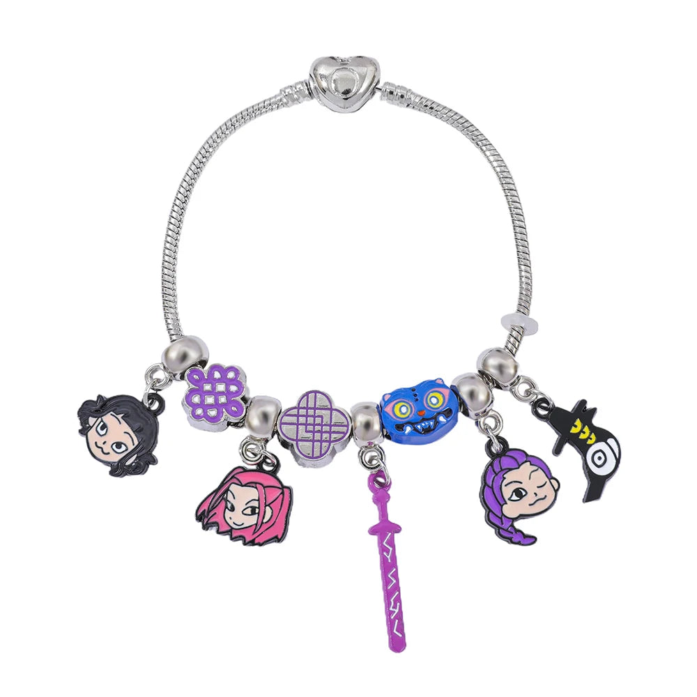 K-Pop Demon Hunters Charm Bracelet – 19.5cm Wristband