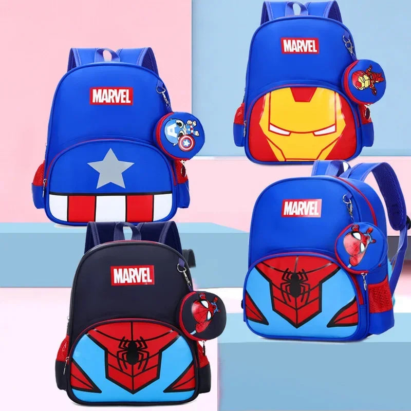Marvel Kids Backpack Collection – Spiderman, Iron Man & Captain America
