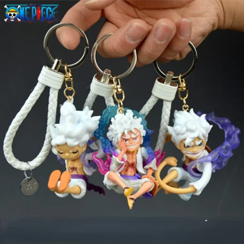 One Piece Keychain Set – Gear 5 Luffy & Zoro
