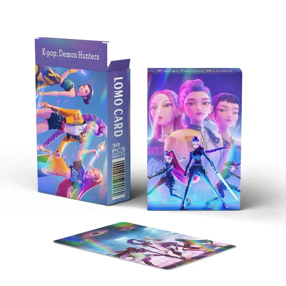 K-POP Demon Hunters Lomo Card Set – 30 Holographic Cards