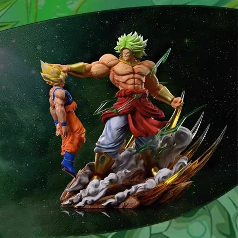 Dragon Ball Z Broly vs Goku Figurine – 28cm / 20cm Figurine