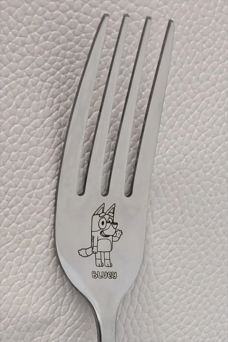 Bluey & Bingo Engraved Stainless Steel Cutlery