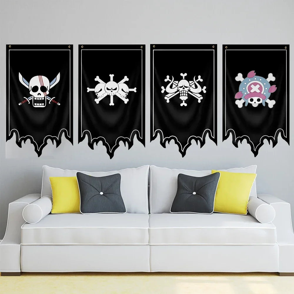 One Piece Pirate Crew Jolly Roger Wall Flag – 30x50cm