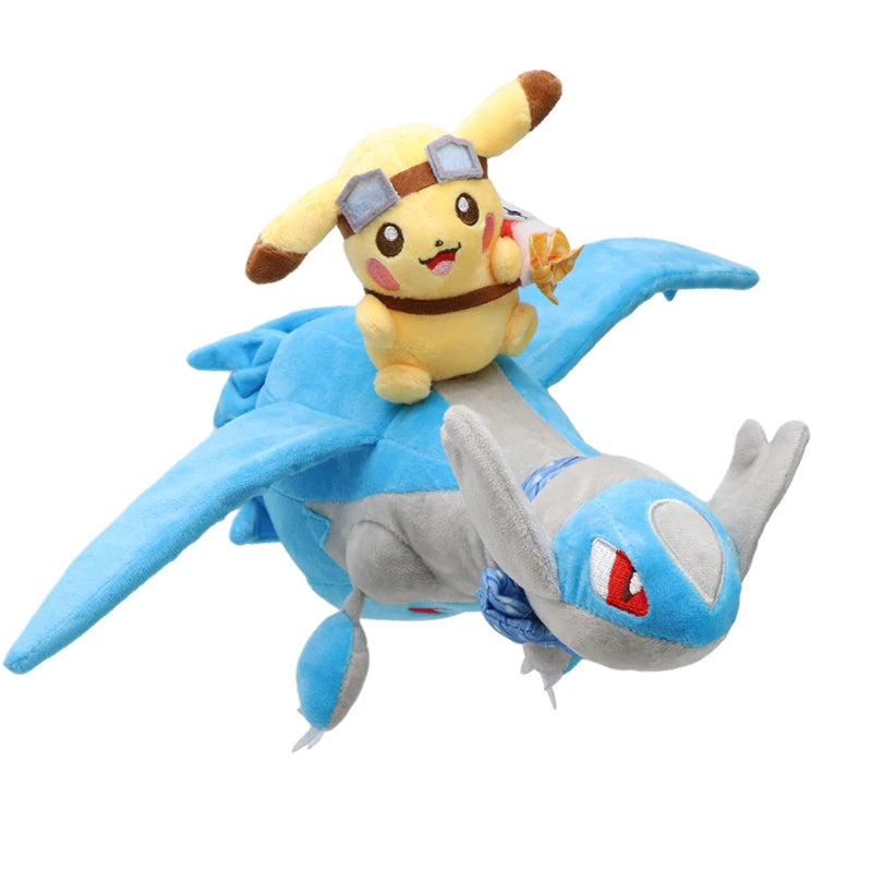 Pikachu Riding Lapras Plush – 30cm Pokémon Stuffed Toy