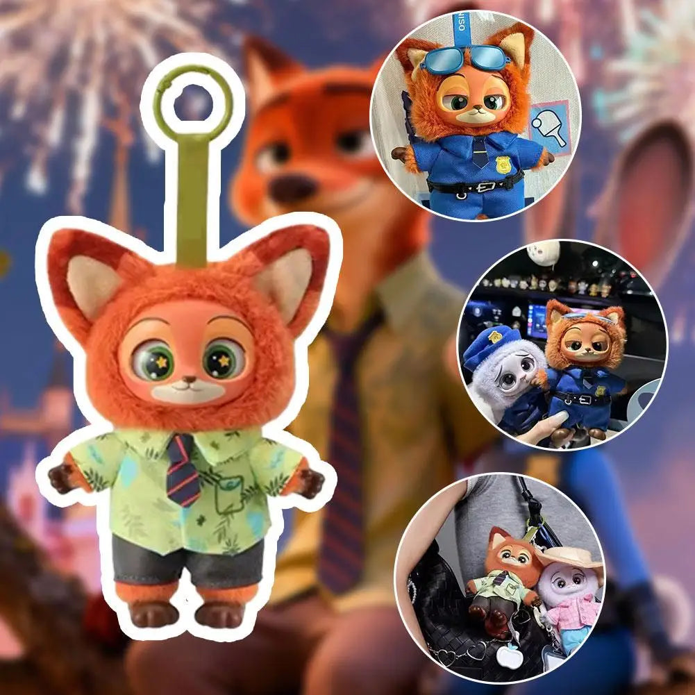 Zootopia Plush Character Keychains – Mini Plush Bag Charms