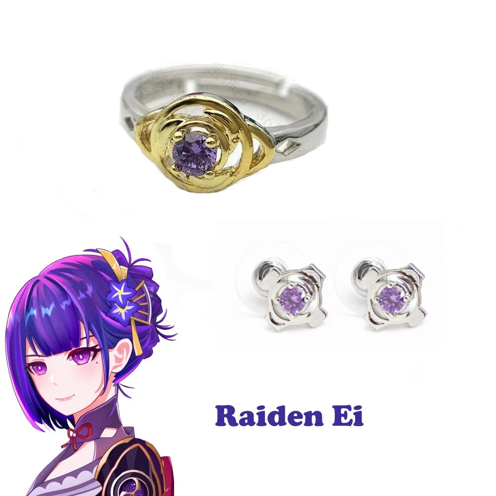 Genshin Impact Character Rings – Anime Jewelry Collection