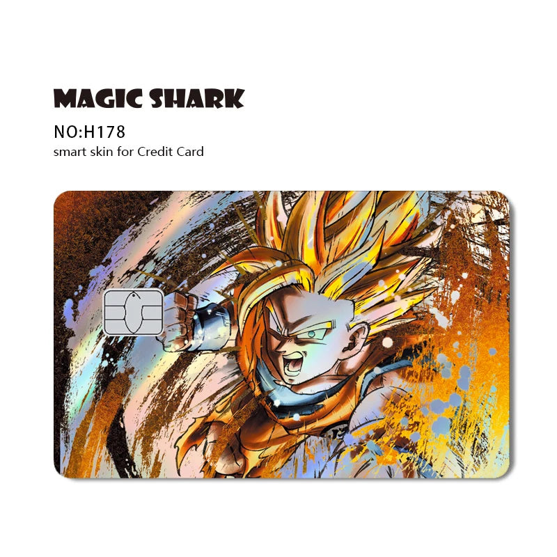 Dragon Ball Z EMV Card Stickers – Anime Card Skins for All Chip Sizes
