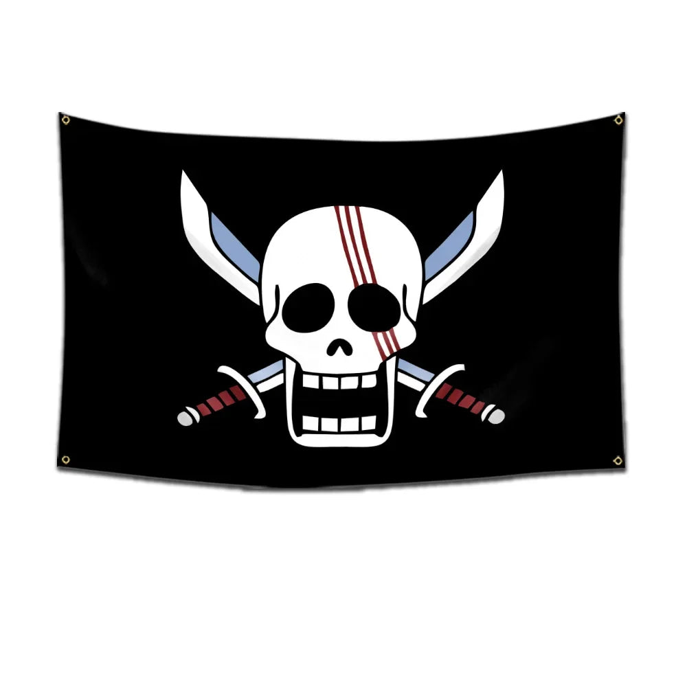 One Piece Pirate Flag Tapestry – 60x90cm Anime Wall Banner (Multiple Variants)
