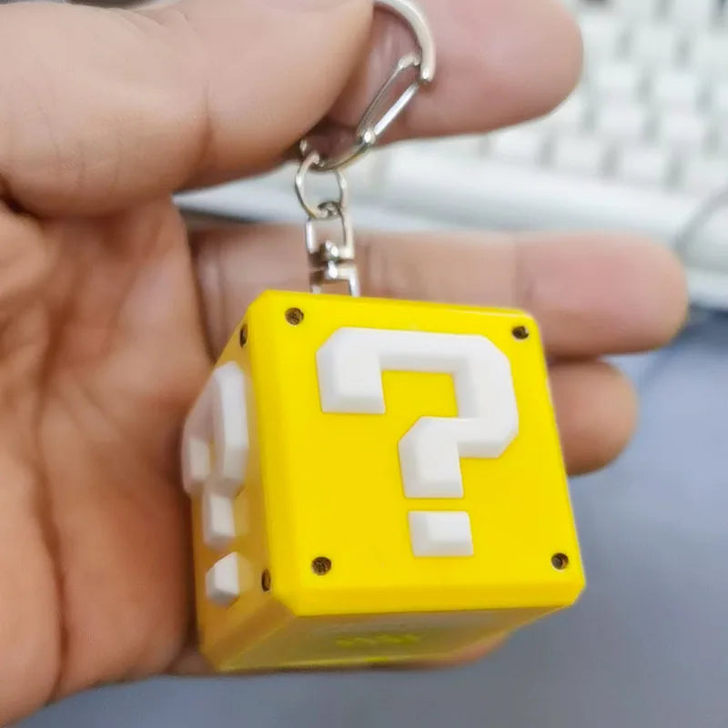 Super Mario Question Block Keychain