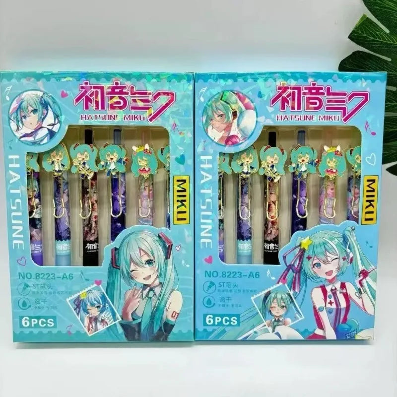 Hatsune Miku Gel Pen Set (6 pens)