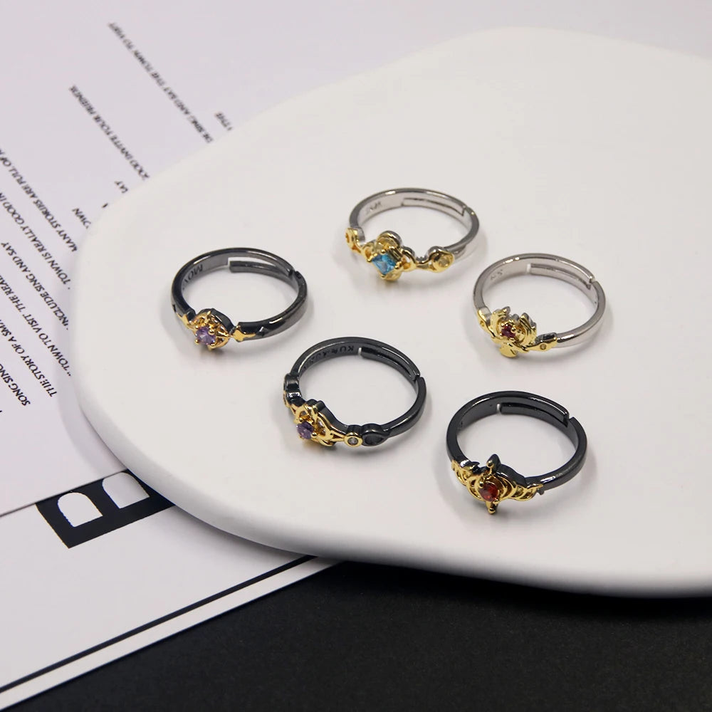 Genshin Impact Character Rings – Anime Jewelry Collection