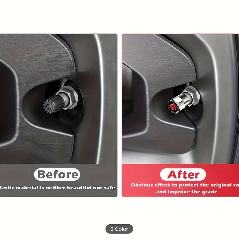Akatsuki Tire Valve Stem Caps – Naruto Car Accessory