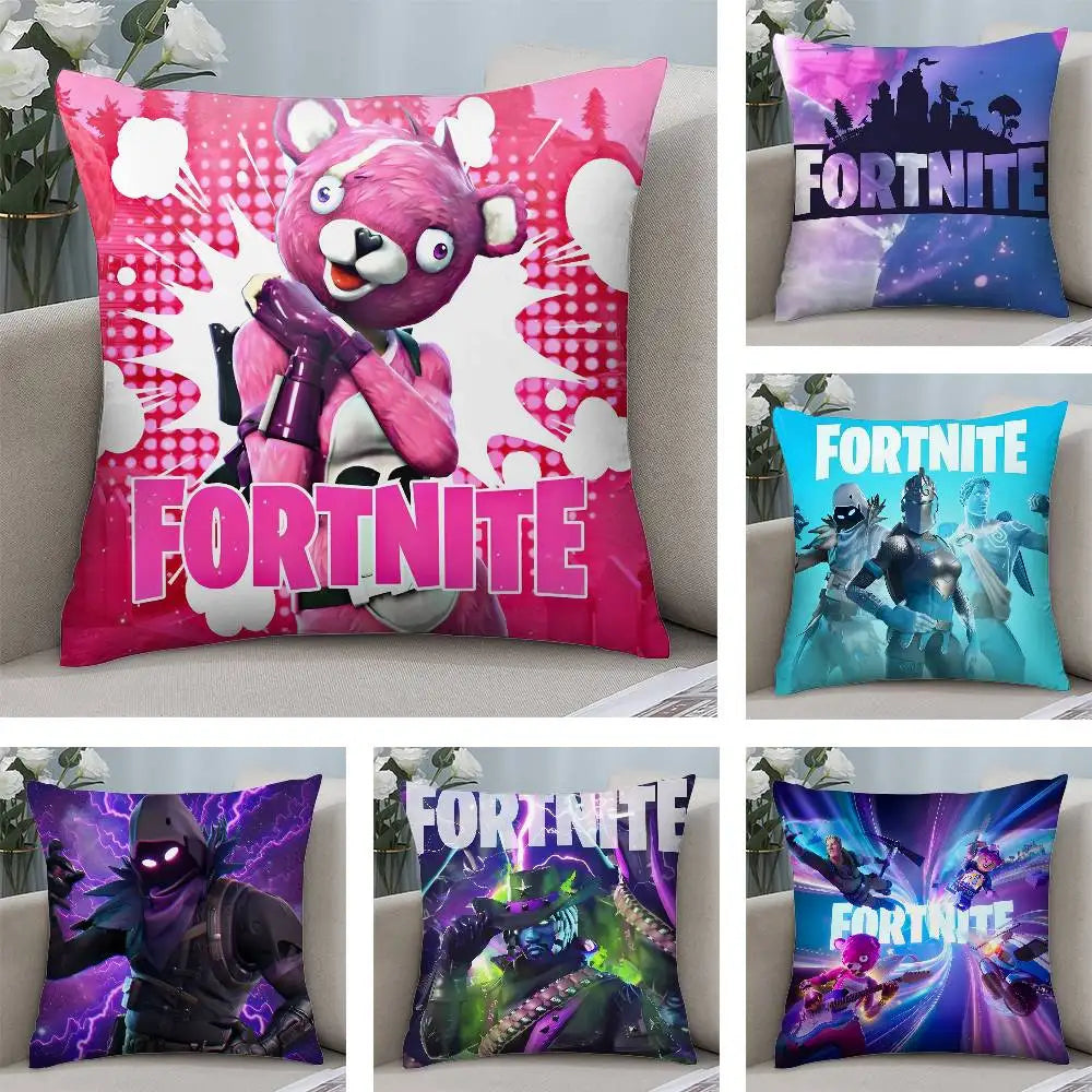 Fortnite Cushion Cover 45×45cm – Gaming Pillow Case (3 Variants)