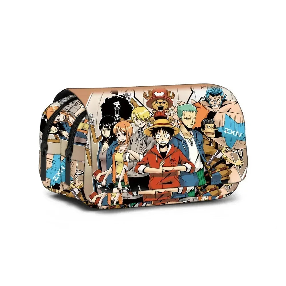 One Piece Zipper Pencil Case – Anime Stationery Bag