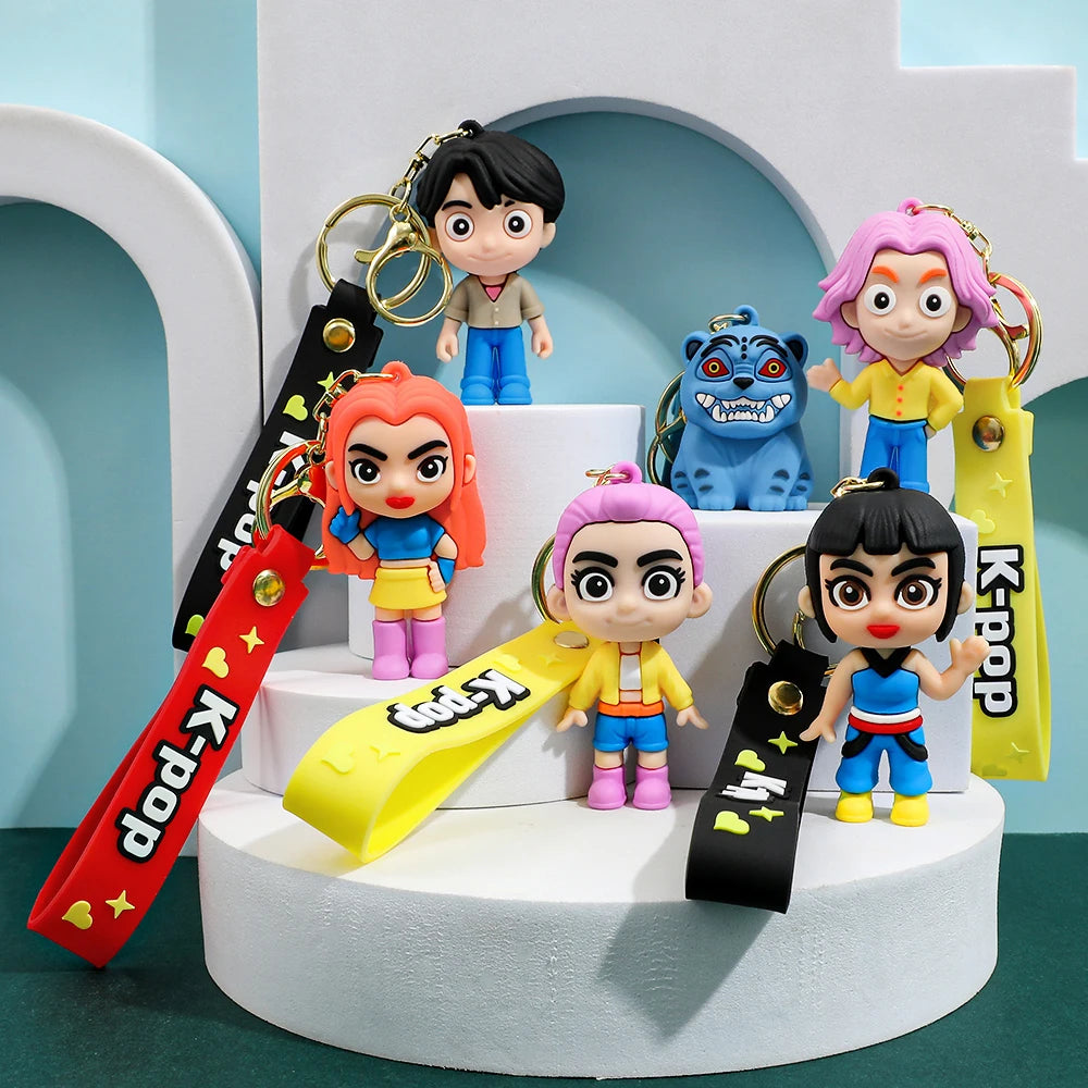 K-POP Demon Hunters Keychain – Anime-Inspired Collectible Charm
