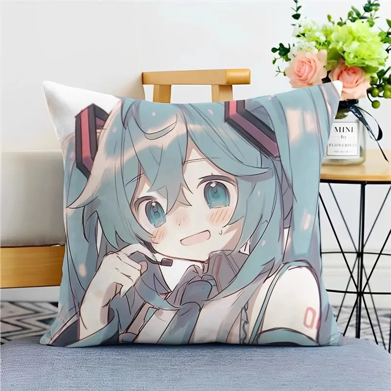 Hatsune Miku Anime Throw Pillow Covers