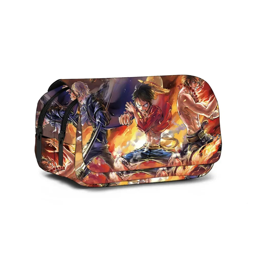 One Piece Zipper Pencil Case – Anime Stationery Bag